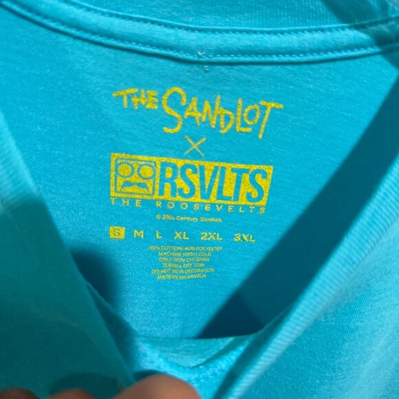The Sandlot x RSVLTS Yeah Yeah McClennan Blue Small T-Shirt Roosevelts - Picture 3 of 6